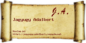 Jagyugy Adalbert névjegykártya